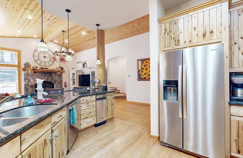 Truckee House | Wooded Luxury at Modern Tahoe Donner Retreat with Private Deck in the Pines
