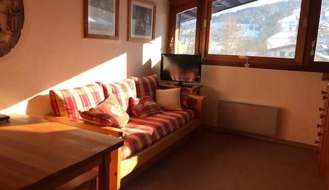 200m from resort center, 2nd floor, view mountain, tv, 21m², Combloux in Combloux