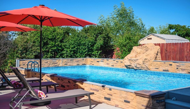 3BR w/Pool ｜Jacuzzi ｜BBQ｜Fire Pit ｜King Bed