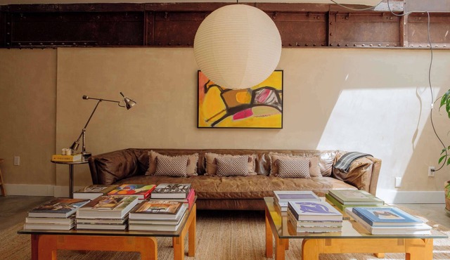 A Designer's Brick-and-Steel Loft in the Center of West Hollywood