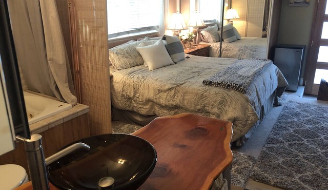 Beautiful room and bath with private entry.