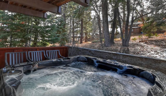 Big Bear Ski In Ski Out By Destination Big Bear: Walk to Snow Summit Ski Resort! Hot Tub! Open Concept Reverse Floor Plan! Rock Fireplace!