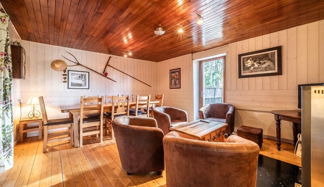 Chalet 'Authentique En Vallée Verte' with Mountain View, Shared Terrace & Wi-Fi