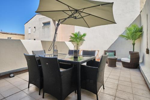 Charmant Appartement Climatisé avec Terrasse au centre-ville de Narbonne