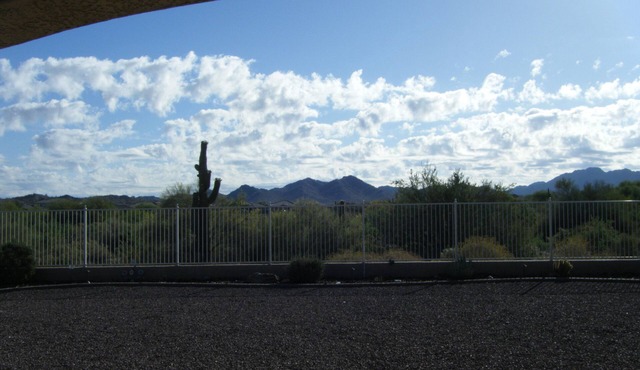 Desert and mountain views