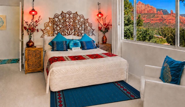 Discount 20% July&Aug Star of Sedona Studio on Vortex land + Views+Outdoor Room!