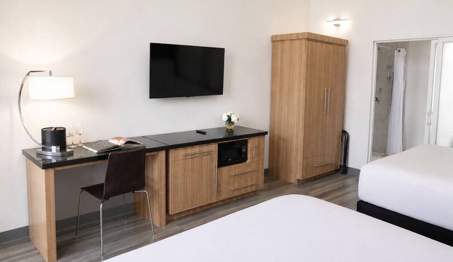 Enjoy Scenic Harbor Views from Bright Room in Little Italy’s Artistic Hub