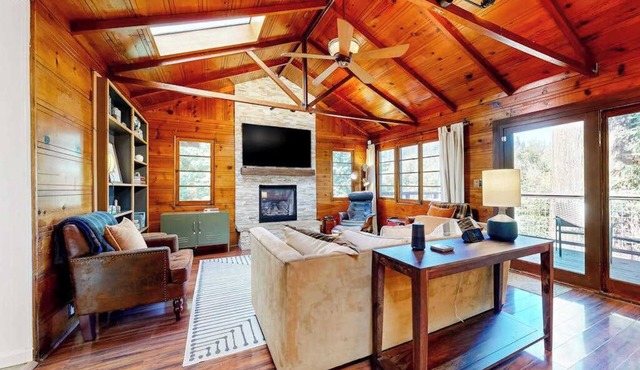 Forestville Riverfront Cabin with Hot Tub