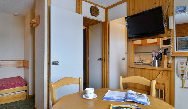 Functional studio at the foot of the slopes for 3/4 people, balcony, divisible living