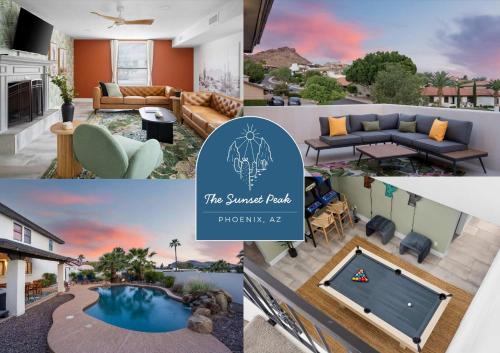 Game Room Resort Pool HotTub Modern Desert Oasis