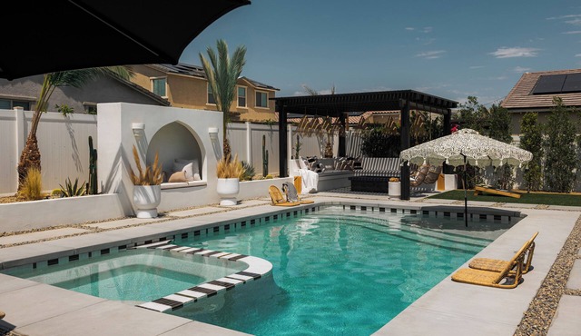 Indah: Luxury Desert Oasis with Resort-Style Pool, Spa & Unforgettable Stays