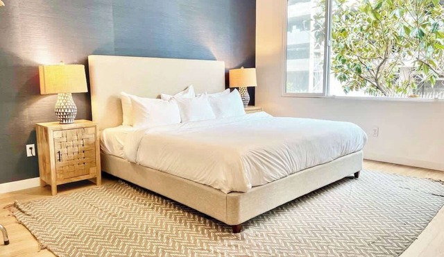 King Bed | Gaslamp, Beaches & Padres Nearby