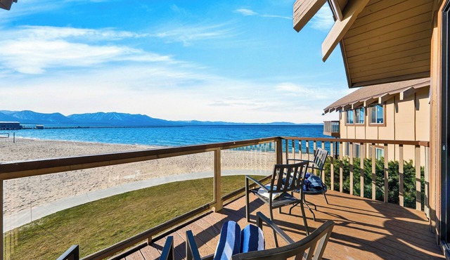 Lakefront Condo + Views + Near Dining and Skiing | Beach Front Perch