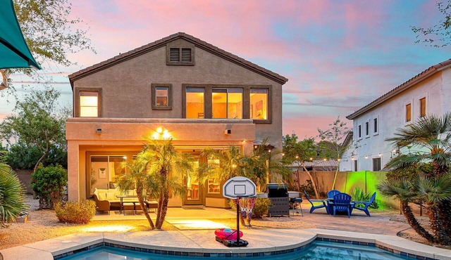 Lavish Desert Escape w/Game Room, Private Pool, Bikes & More - Sleeps 12