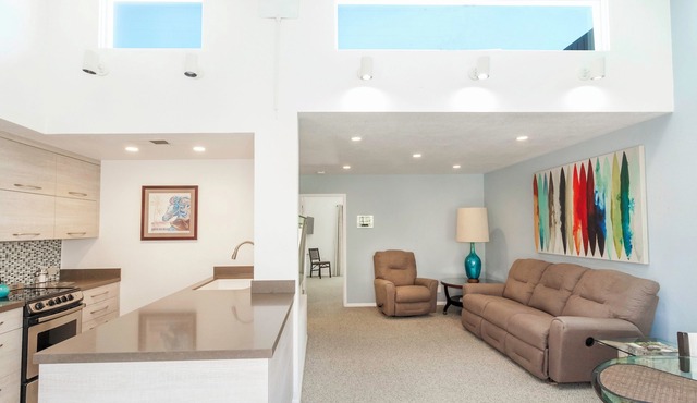 LUXURY CONDO, DOWNTOWN, NOBODY ABOVE OR BELOW, LAUNDRY, PARKING