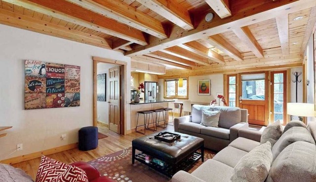 Monte Rio 2BR A-frame cabin with private hot tub — dog friendly