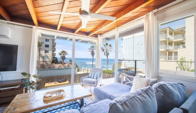 Ocean Front 5 BR w/Sunset Views & Backyard