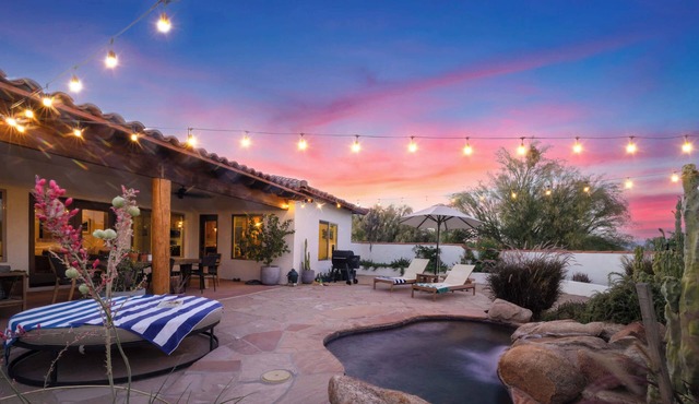 Private Plunge Pool & Patio with Four Peaks Views