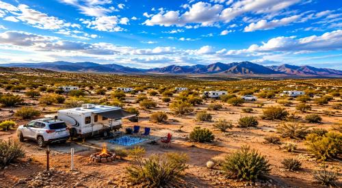 RV Dry Camping Near Arizona Sand Dunes