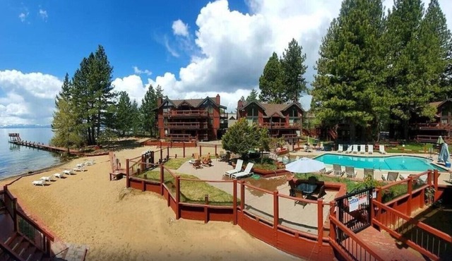 Timeshare Week May 27-June 3 1 Bedroom Condo on ground level with view of the Beach and Lake Tahoe