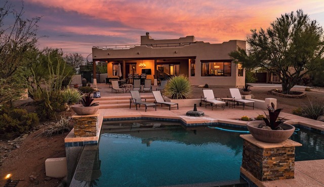 Tranquil AZ Mountain View Oasis Pool & Fire Pit
