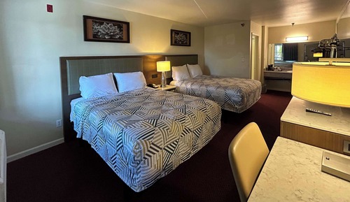 Standard Room, 2 Queen Beds, Non Smoking, Refrigerator & Microwave
