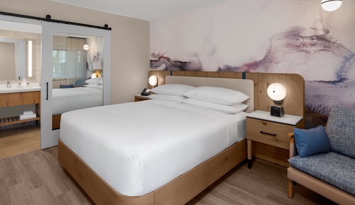 Room, 1 King Bed, High Floor, Exterior Entry (Mobility/Hearing Access, Roll-In Shwr)