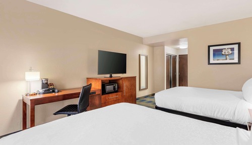 Standard Room, 2 Queen Beds, Non Smoking, Refrigerator & Microwave