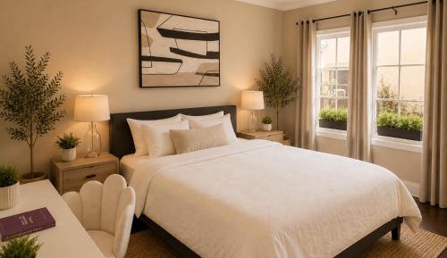 Queen Room with Shared Bathroom