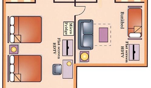 Two-Bedroom Family Suite - Non-Smoking