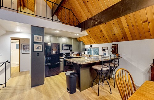 Crestline House | Enchanting lake retreat with fireplace, games, & great deck views - dog-friendly