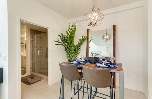 Carino Estates Condo | Penthouse Two Story Resort Condo in Ocotillo! Waterviews at The Cays!