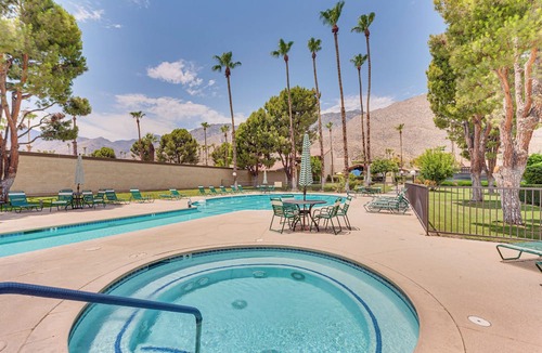 Canyon Corridor Condo | Resort-Style Pools: Vibrant Condo in Palm Springs