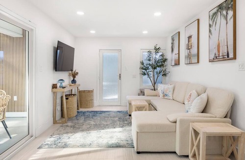 Sunset Beach Apartment | Steps to Beach, Firepit & Patio | Long-Term Sunset Beach Stay | Coastal Cove