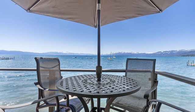 The Sanctuary - Secluded Tahoe Lakefront Condo with 180 Views, near Downtown Tahoe City